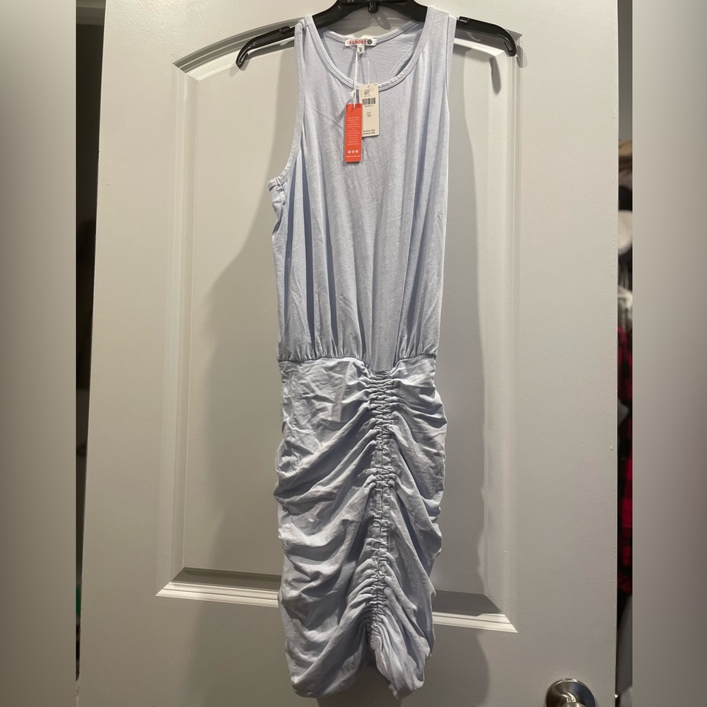 Sundry Ruched Racerback Dress - Picture 7 of 8